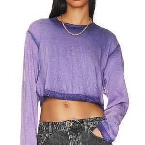 Cotton Citizen Tokyo Crop Long Sleeve Tee size Medium NWT $125